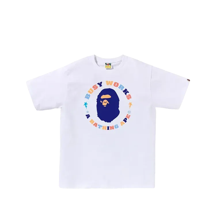 Camiseta Bape Colors Busy Works STA White