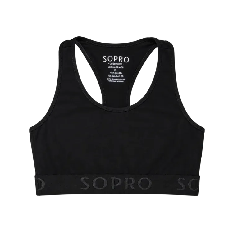 Top Sopro Babe Preto