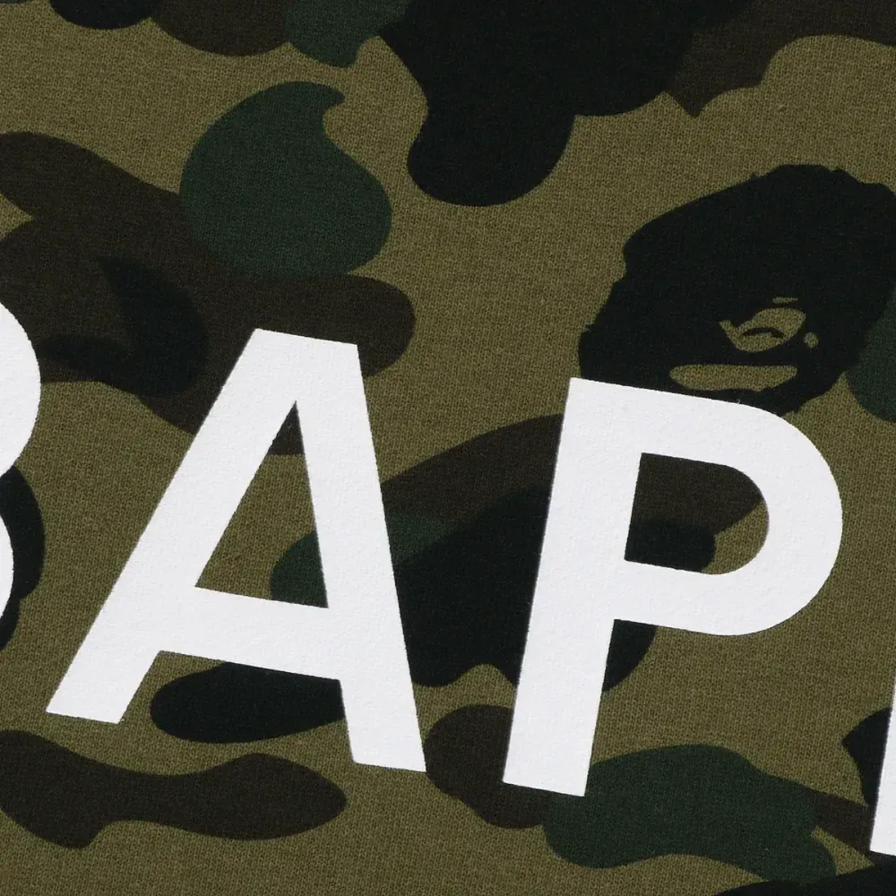 Moletom Bape 1st Camo Pullover Hoodie Green foto 2