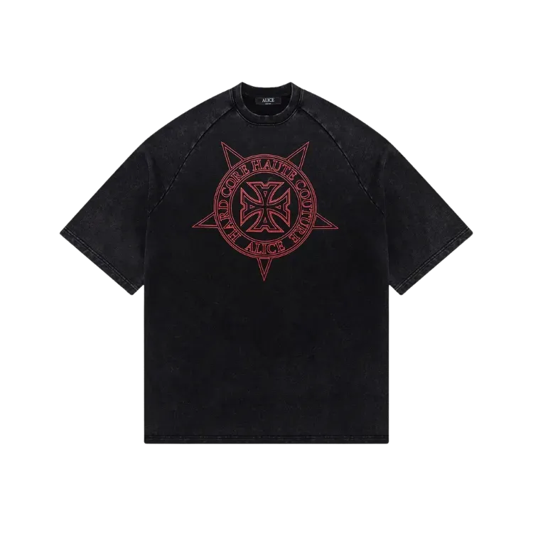 Camiseta Alice Hollywood Too High Oversized Heavy Black