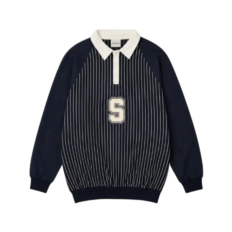 Camiseta Sopro Polo Manga Longa Titular Azul Marinho