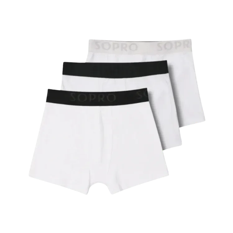 Cueca Sopro Boxer (Pack 3) White