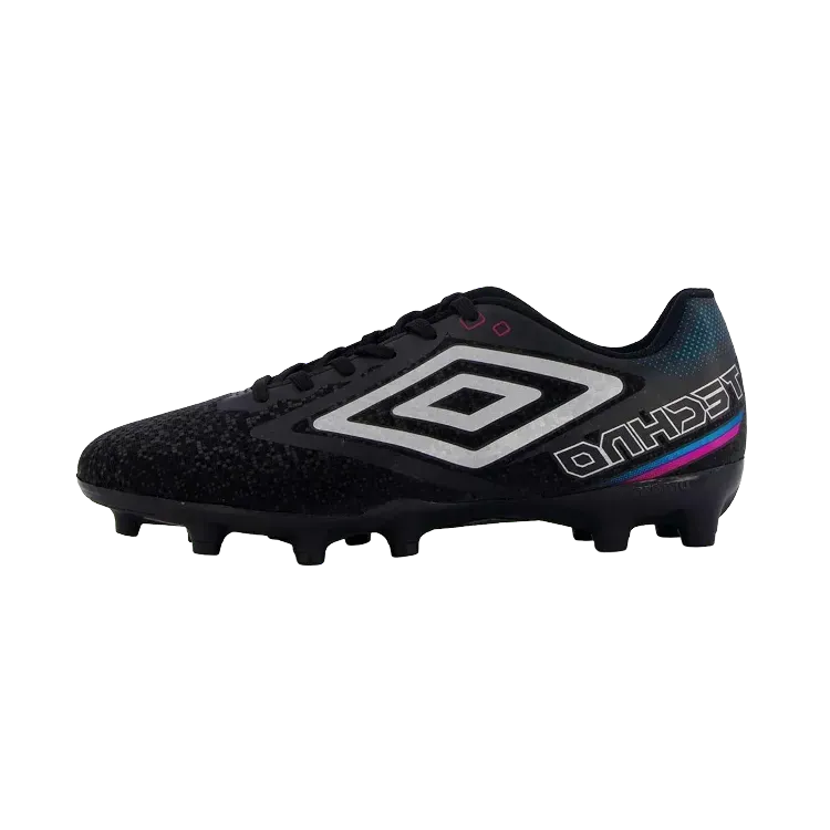 Umbro Chuteira Campo Techno II Black Silver