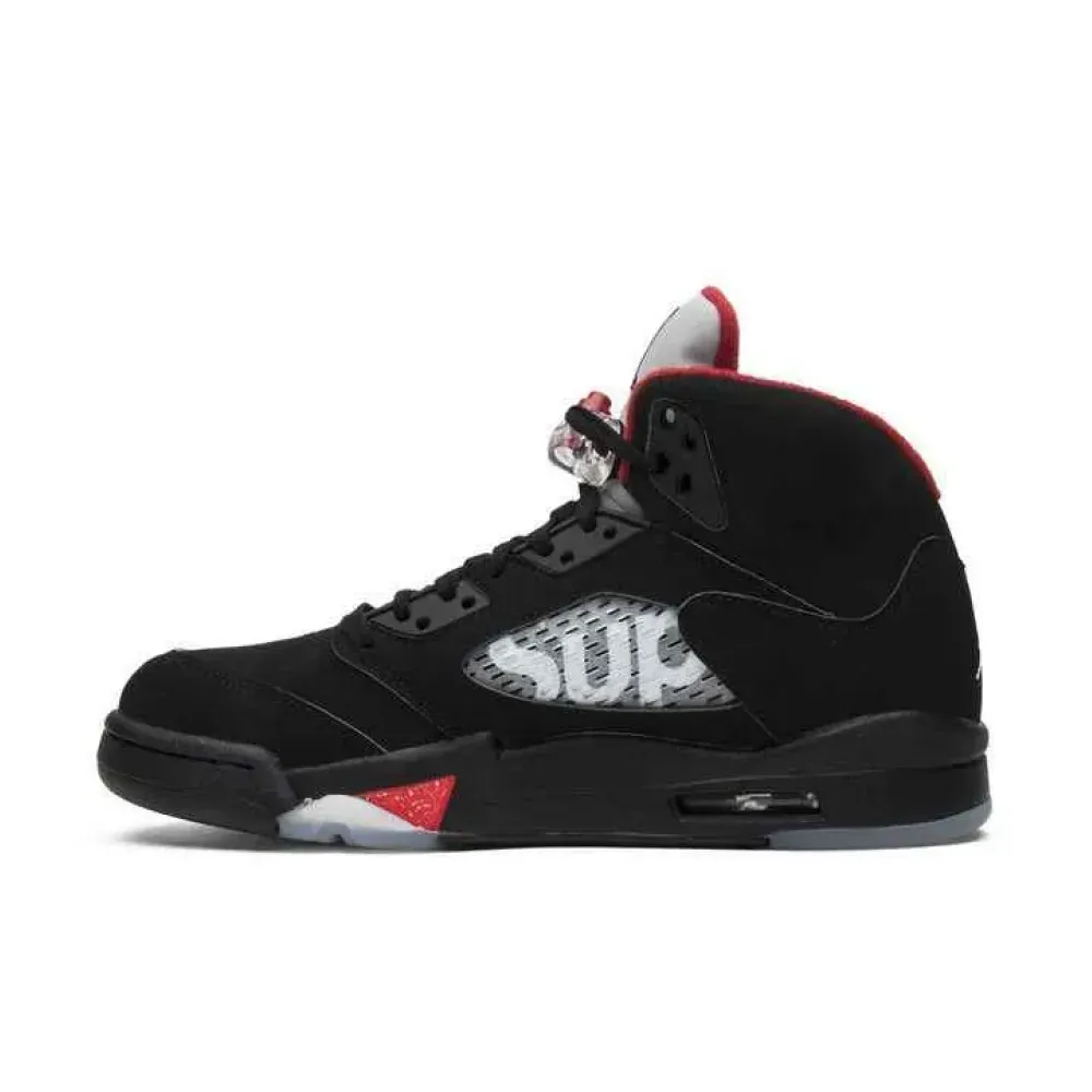 Supreme x Air Jordan 5 Retro Black foto 2