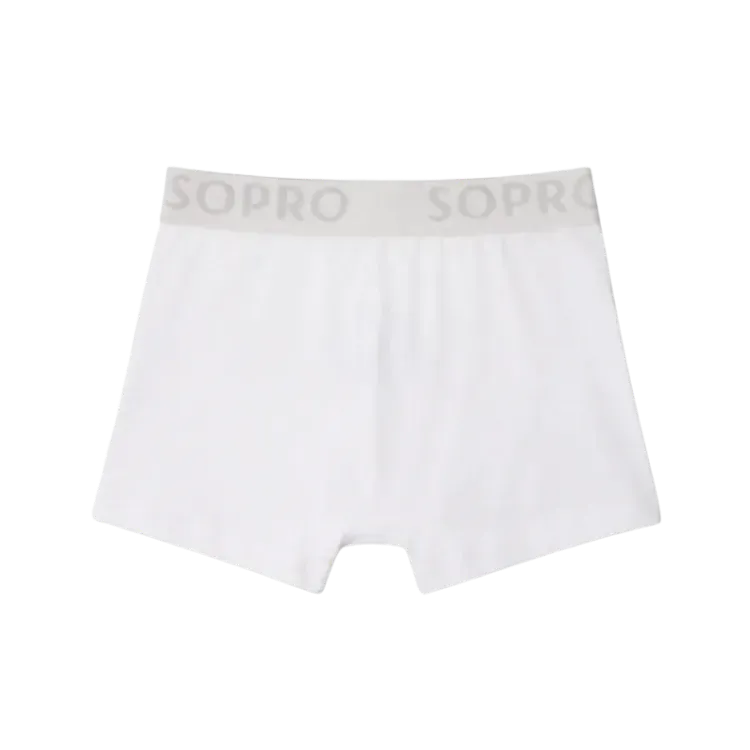 Cueca Sopro Boxer White & White