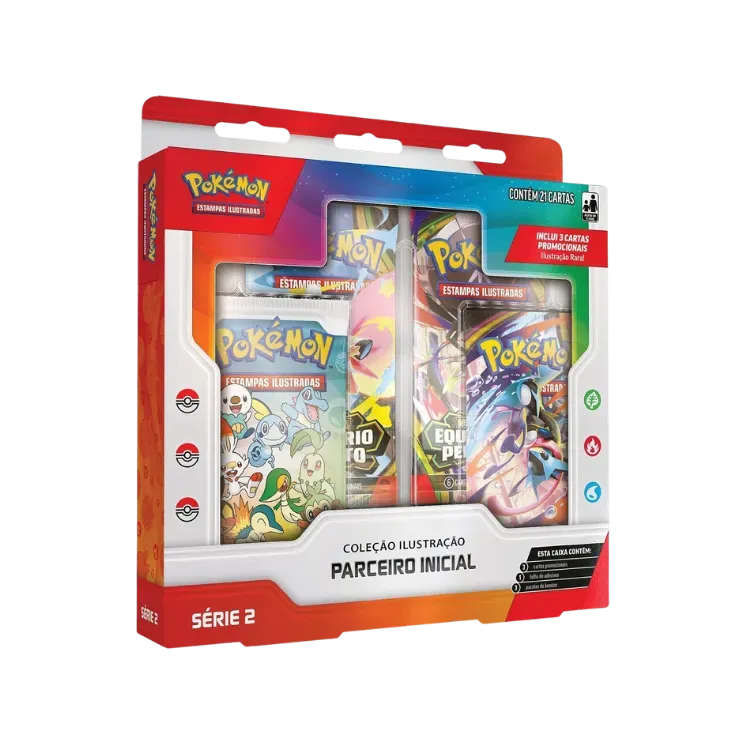 Box Coleção Parceiro Inicial Série 2 Pokémon TCG PT-BR