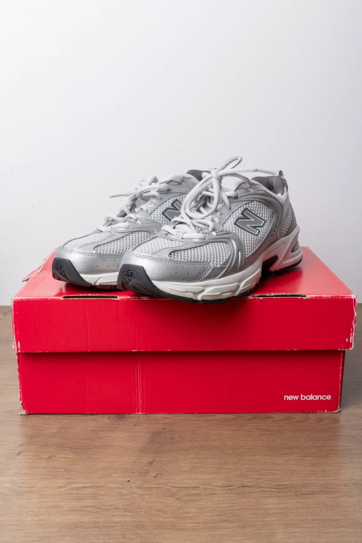 New Balance 530 Grey Matter Silver Metallic — 38, Novo