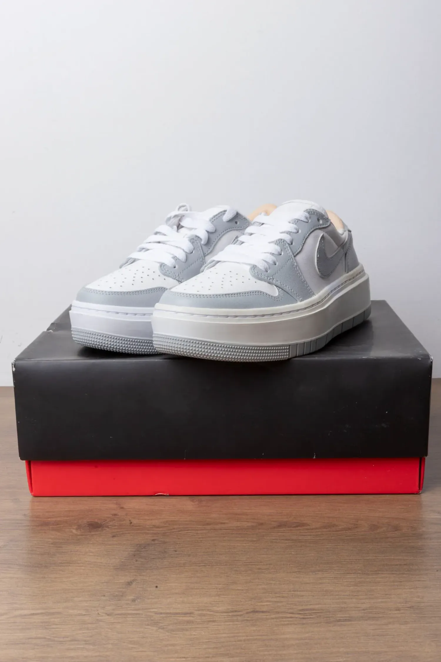 Air Jordan 1 Elevate Low SE White and Wolf Grey