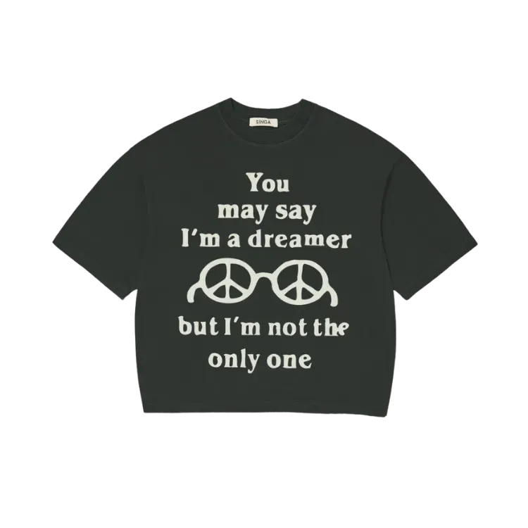 Camiseta Singa Boxy Over Dreamer Black