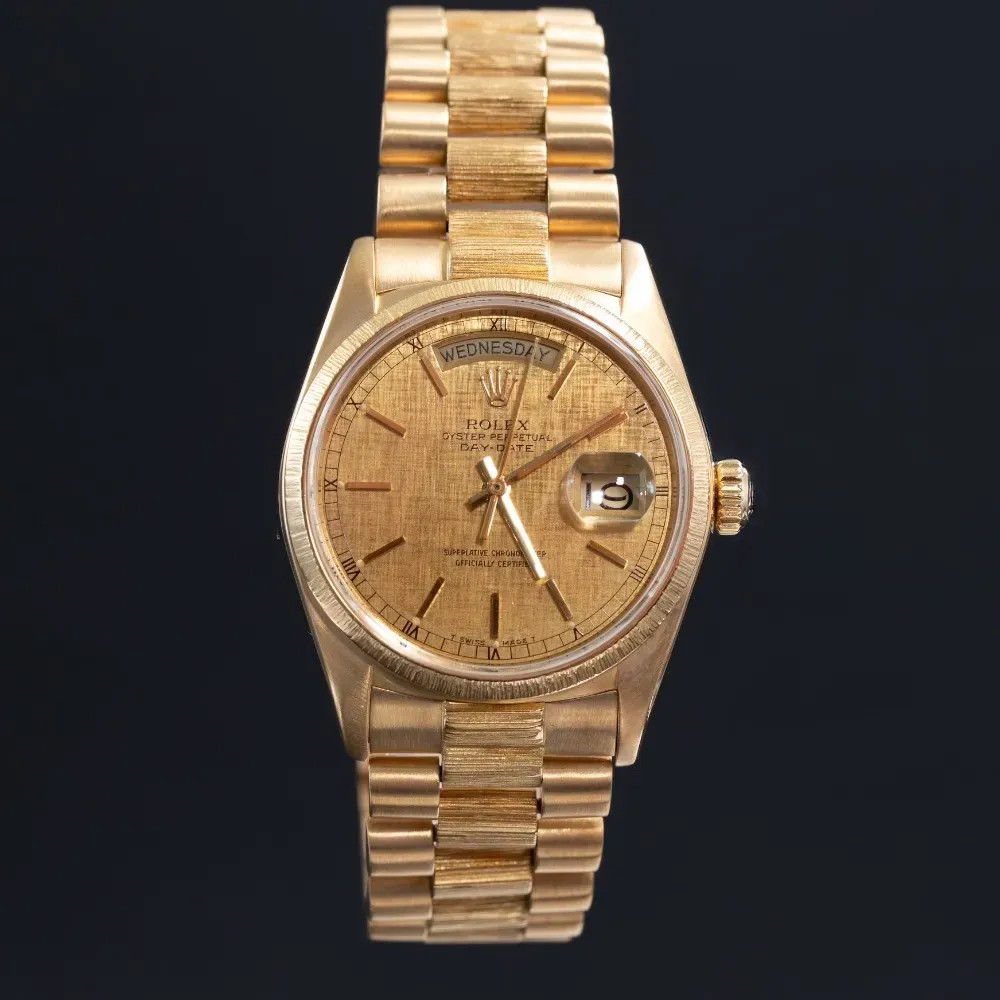 Relógio Rolex Vintage Day-Date Bark Finish - Droper