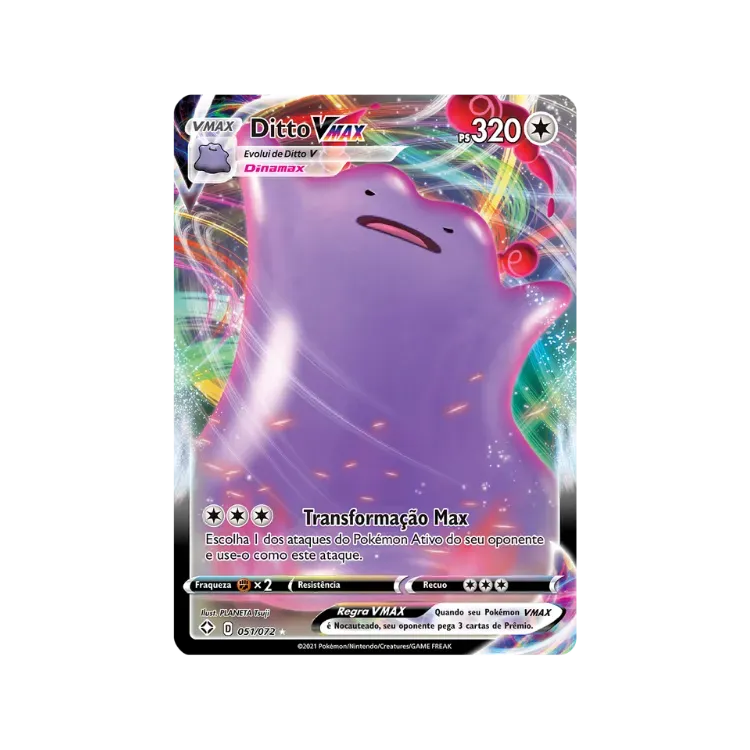 Ditto VMAX (51/72) Destinos Brilhantes Pokémon TCG
