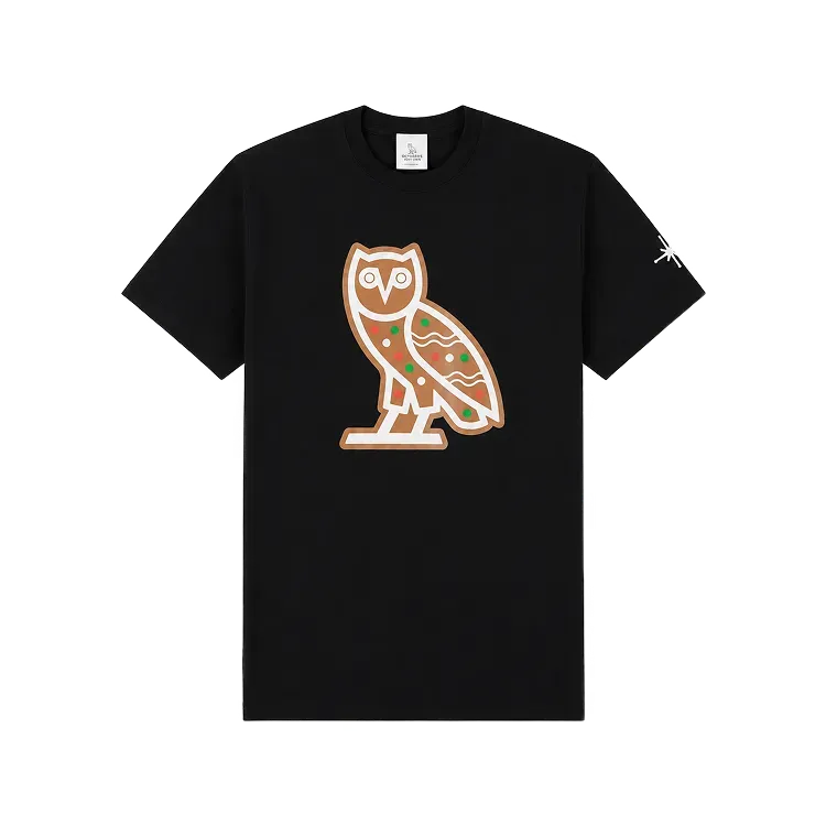 Camiseta OVO Gingerbread Owl Black