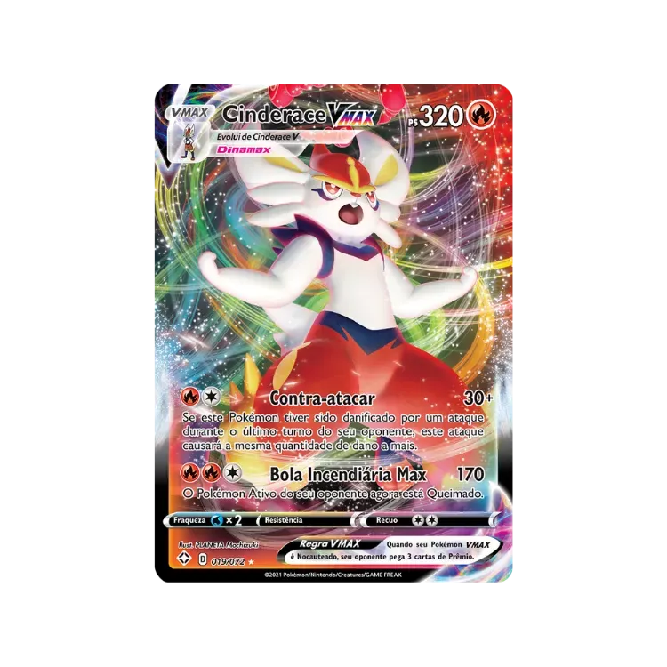 Cinderace VMAX (19/72) Destinos Brilhantes Pokémon TCG