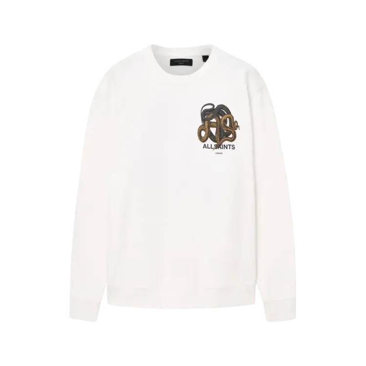 Moletom AllSaints Reticulate Graphic Chalk White