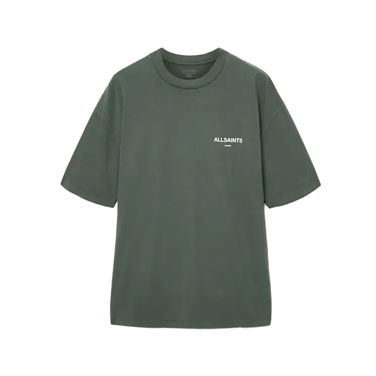 Camiseta AllSaints Halcyon Short Sleeve Garnet Green