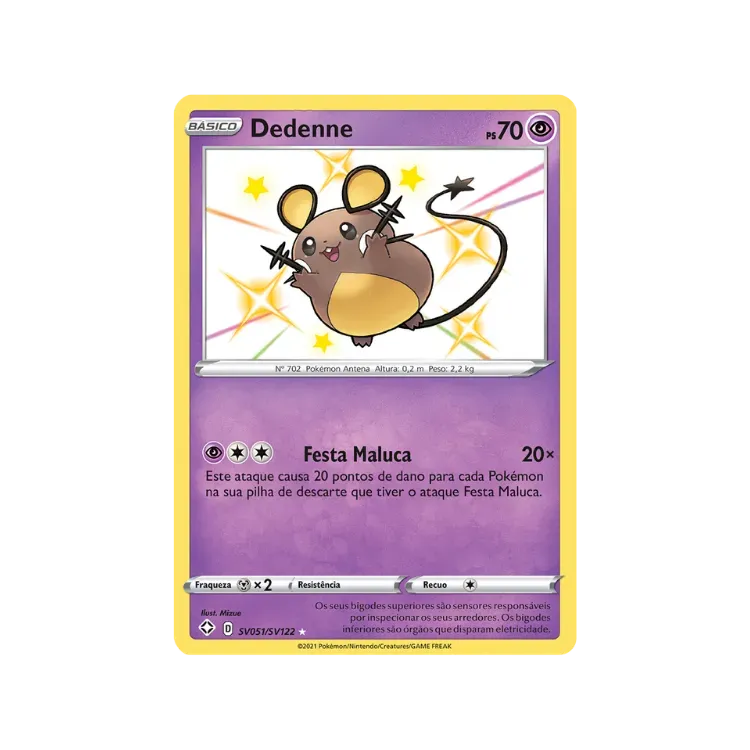 Dedenne (SV051/SV122) Destinos Brilhantes Pokémon TCG