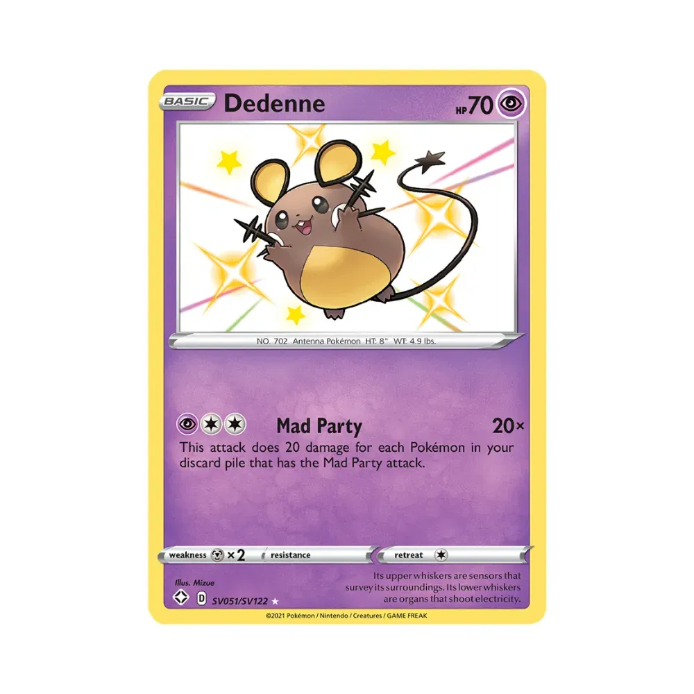 Dedenne (SV051/SV122) Destinos Brilhantes Pokémon TCG foto 1