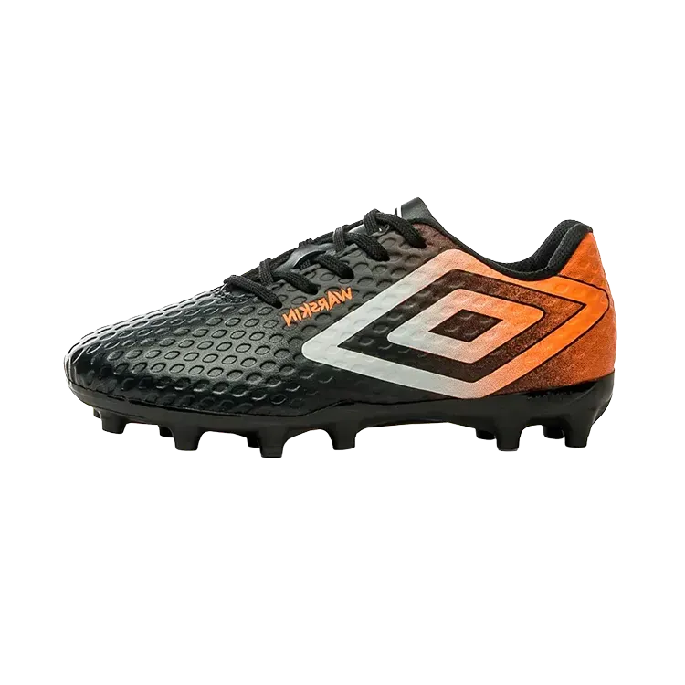 Chuteira Umbro Campo Warskin Black Orange Infantil