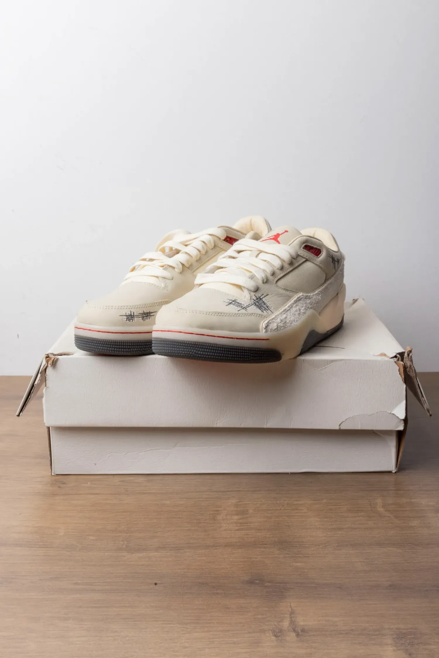 Téla D'Amore x Who Decides War x Jordan Flight Court Coconut Milk