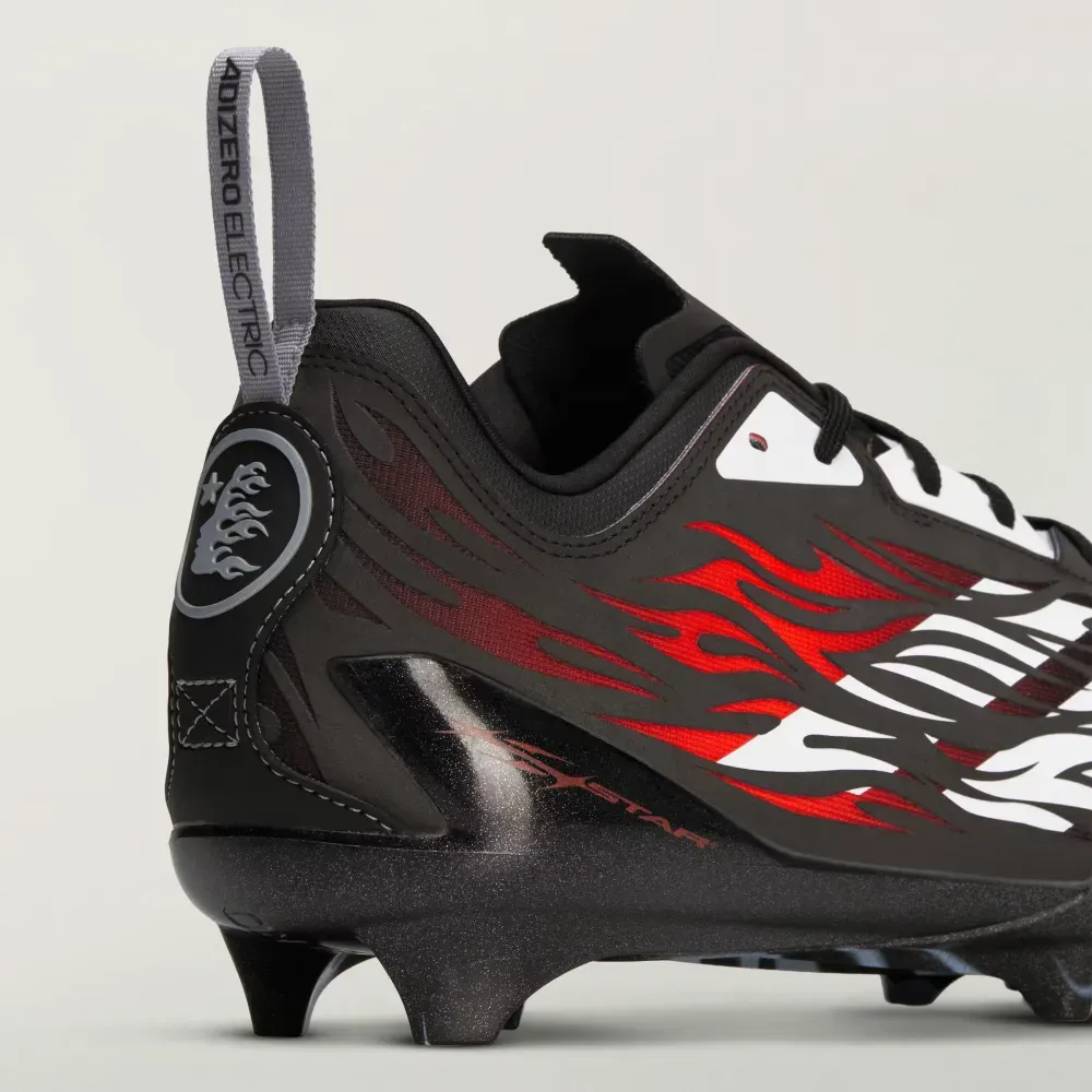 Hellstar x adidas Adizero Electric II Cleats Core Black Red - Droper