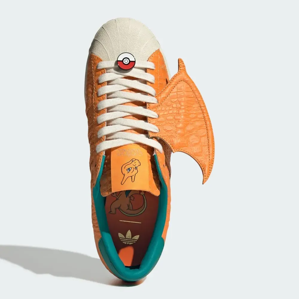 Pokémon x adidas Superstar Charizard Orange foto 2