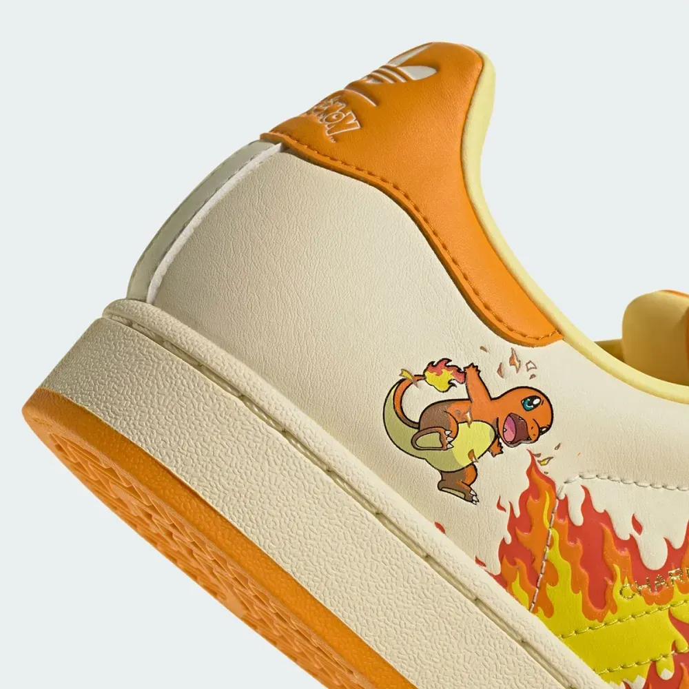 Pokémon x adidas Superstar Charmander Orange foto 6