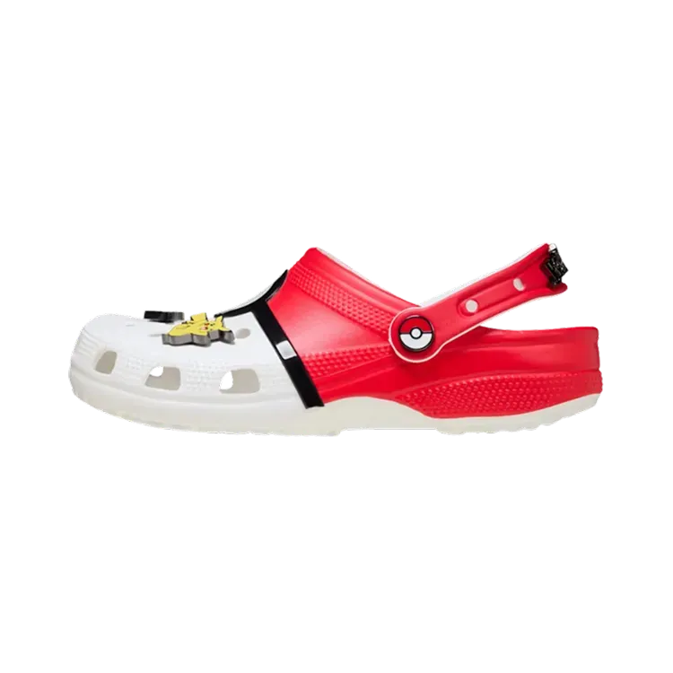 Pokémon x Crocs Poké Ball Classic Clog White Red