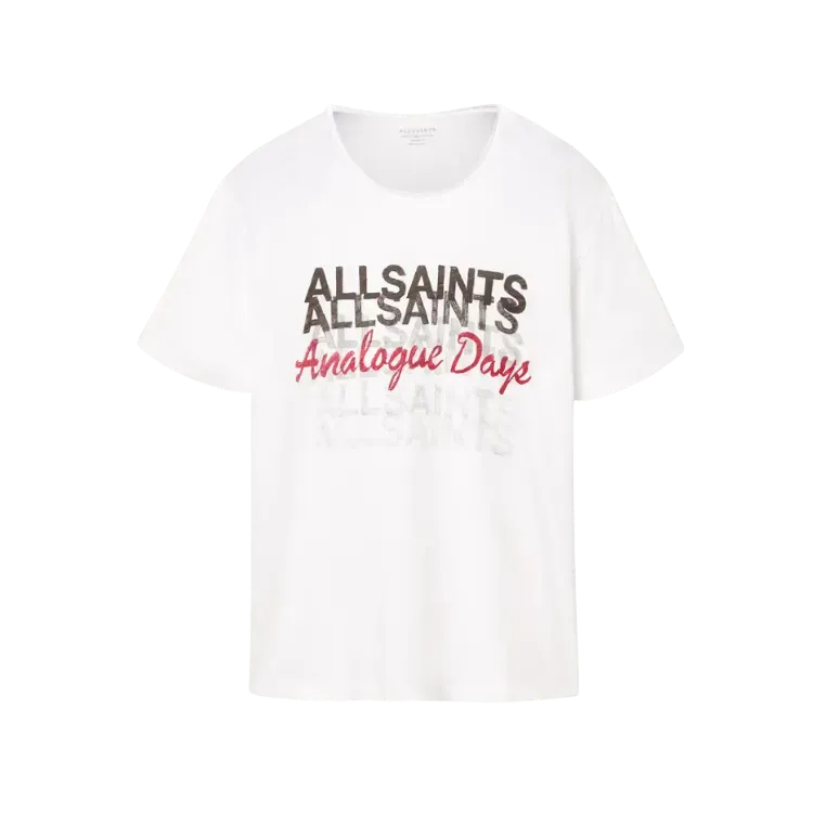 Camiseta AllSaints Graphite Graphic Optic White
