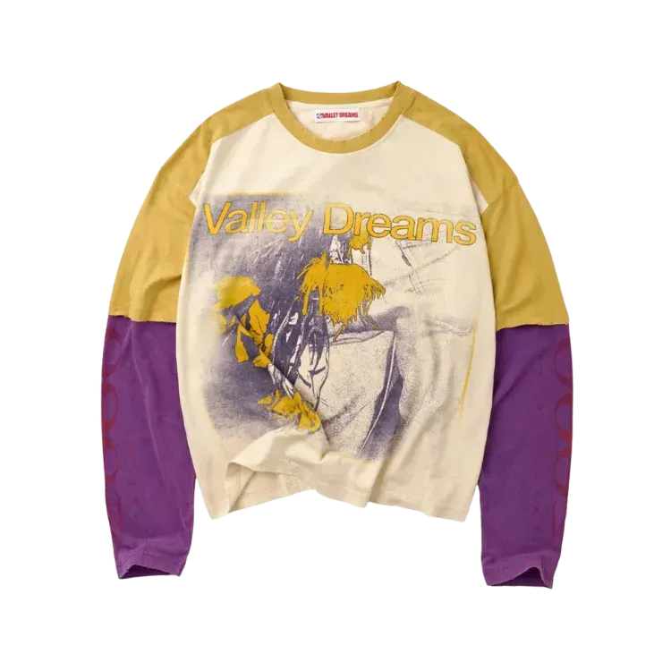 Camiseta Vale Lives Forever Sunrise Long Sleeve Cream