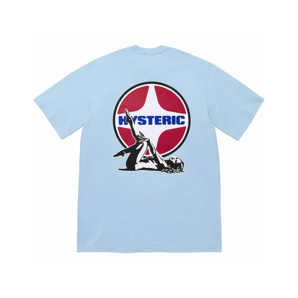 Hysteric Glamour x Supreme Camiseta Pin Up Tee Light Blue - Droper