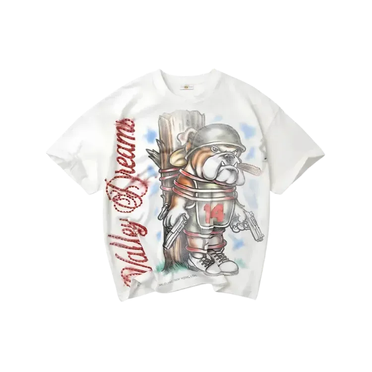 Camiseta Vale Lives Forever Dog Of War Bling White