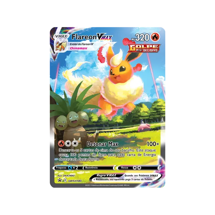Flareon VMAX (SWSH180) Espada e Escudo Promos Pokémon TCG