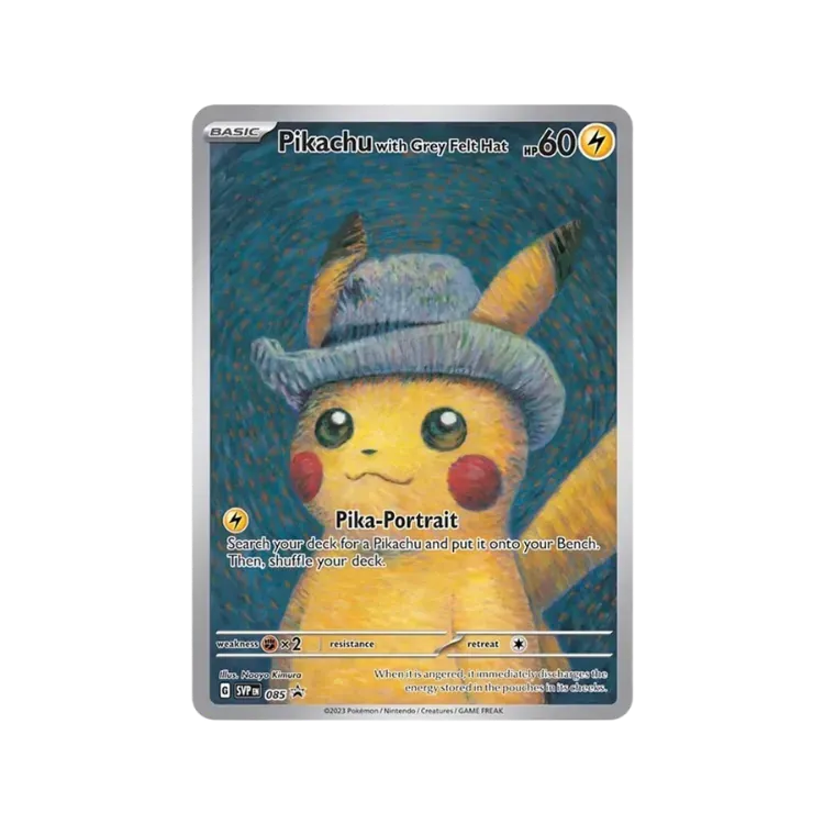 Pikachu with Grey Felt Hat (85) Escarlate e Violeta Promos Pokémon