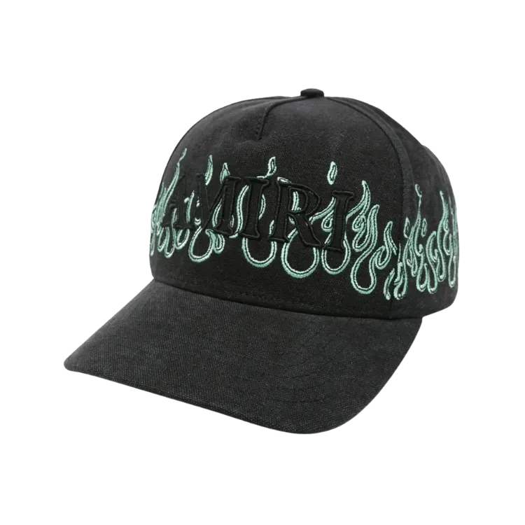 Boné Amiri Logo Fire Black