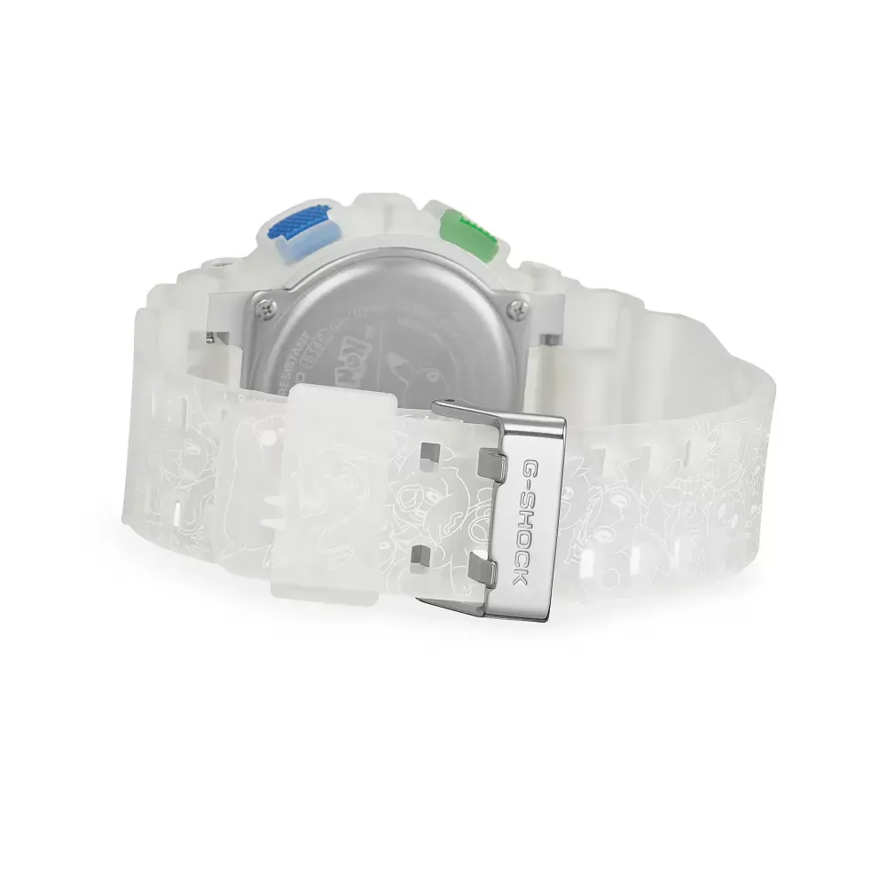 Pokémon x Casio Relógio G-Shock Analog-Digital White GA-110PKM-7A foto 1