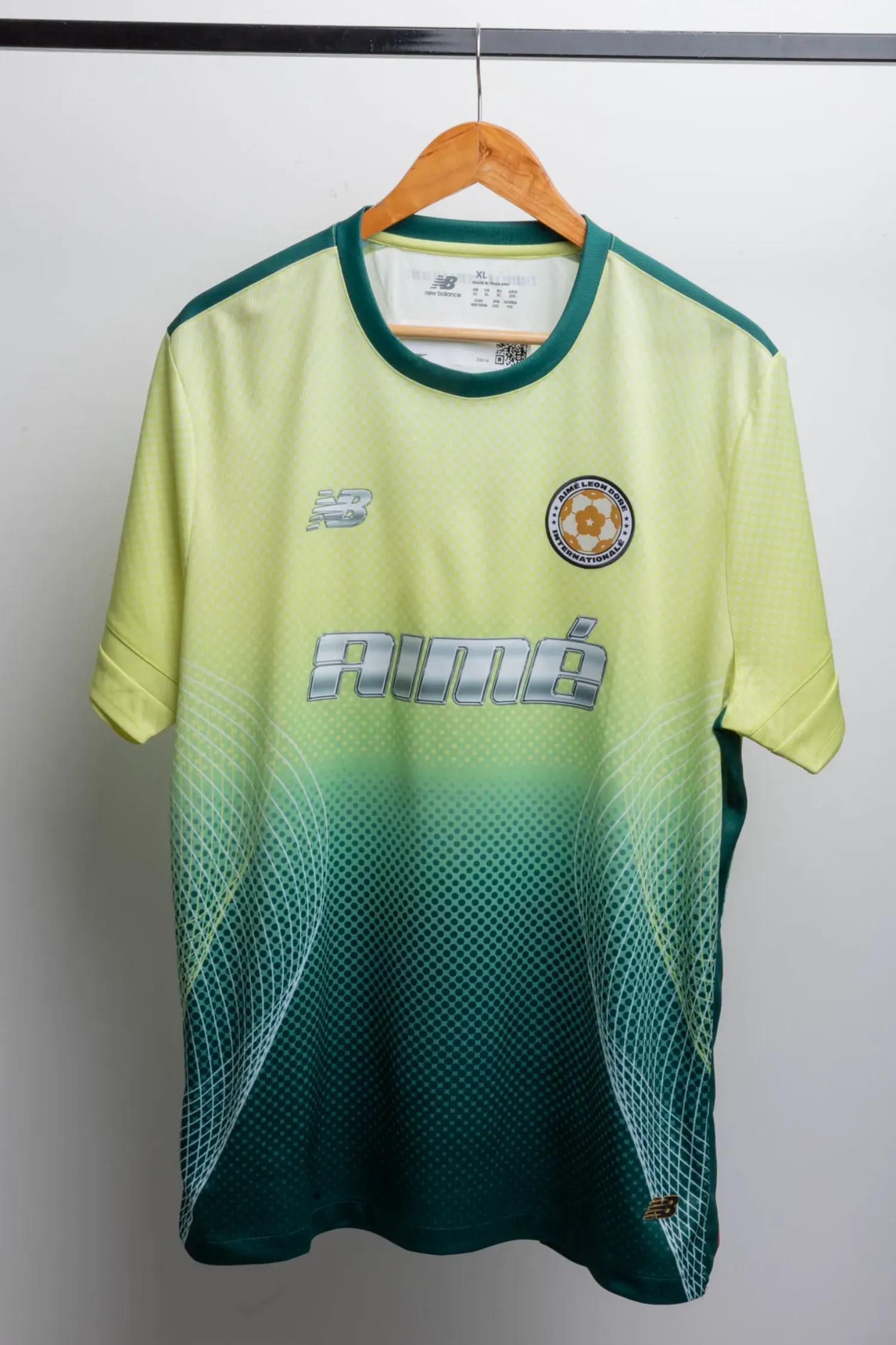 New Balance x Aimé Leon Dore Club Jersey Green Yellow — XG, Novo