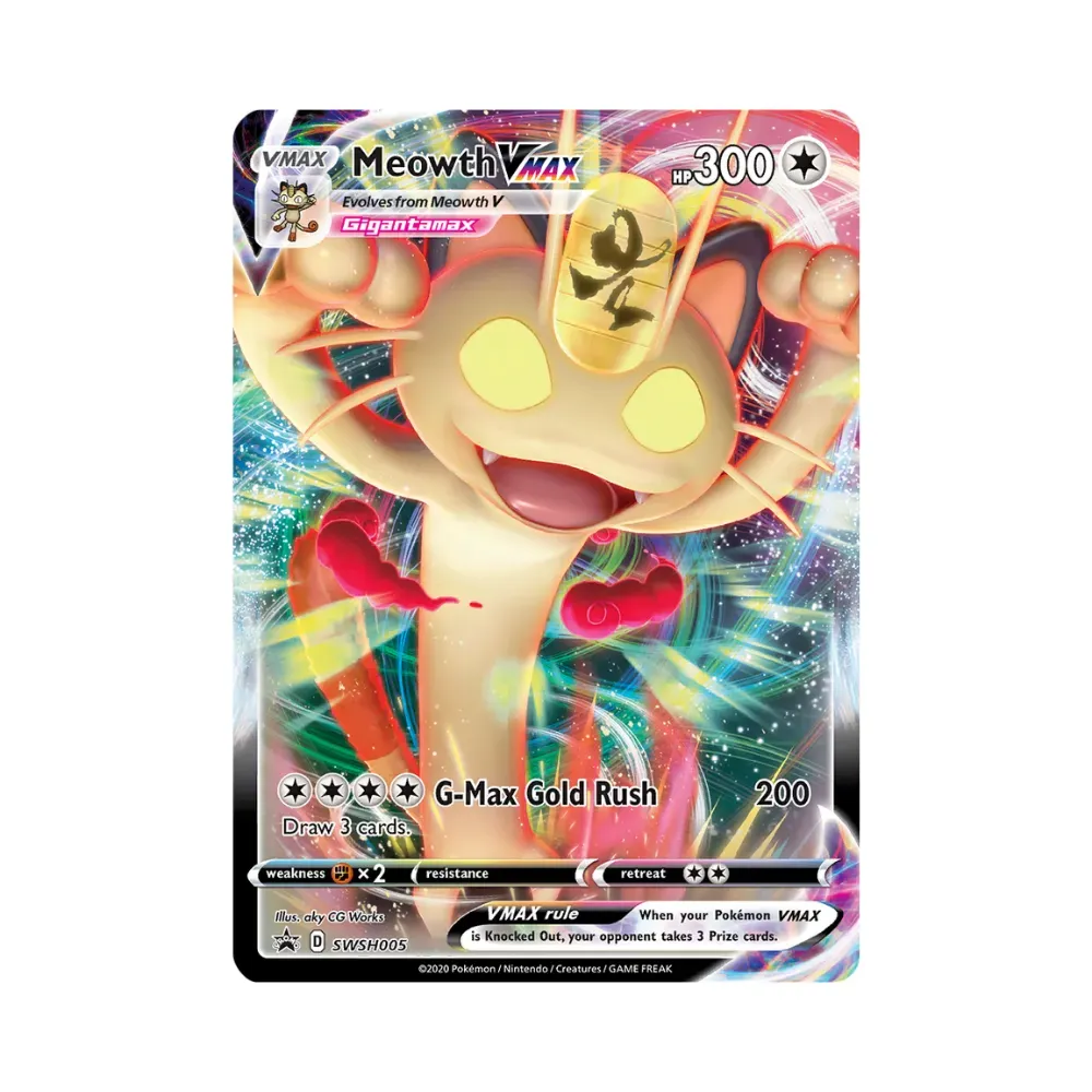 Meowth (SWSH005) Espada e Escudo Promos Pokémon TCG foto 1
