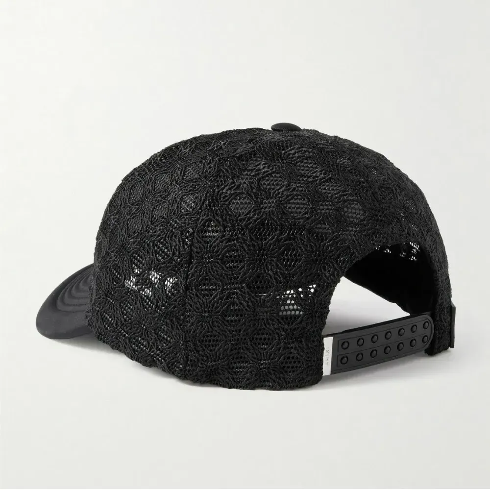 Boné Amiri Logo Embroidered Trucker Black - Droper