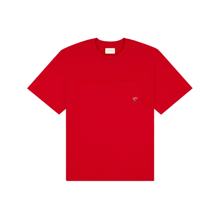 Camiseta Aimé Leon Dore Crest Pocket Equestrian red