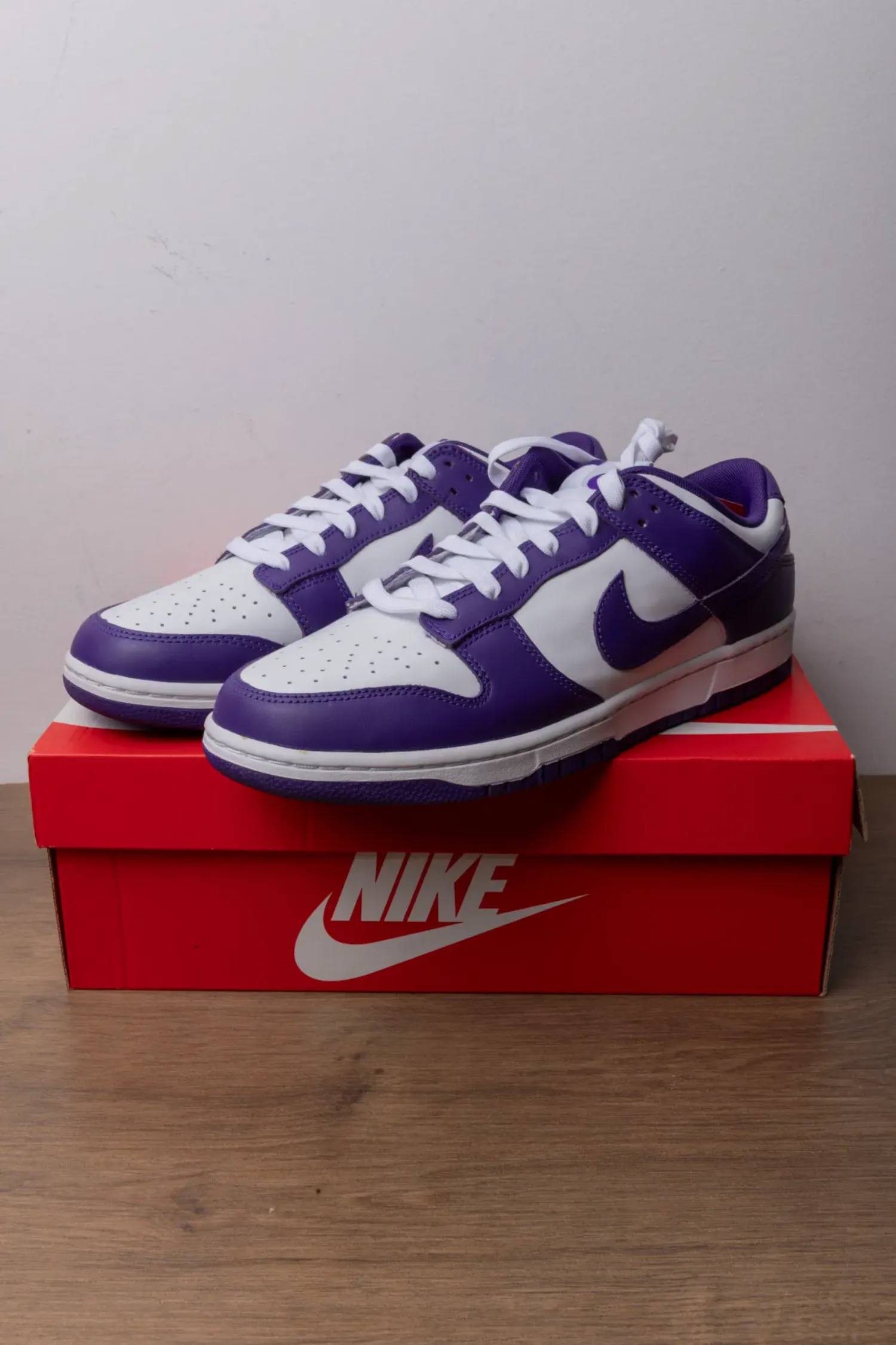 Nike Dunk Low Championship Court Purple — 43, Novo