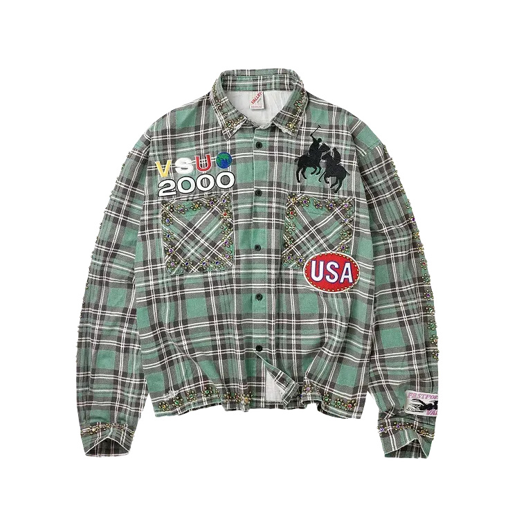Camisa Vale Lives Forever Jade Flannel Green
