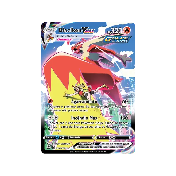 Blaziken VMAX (TG15/TG30) Tempestade Prateada Pokémon TCG