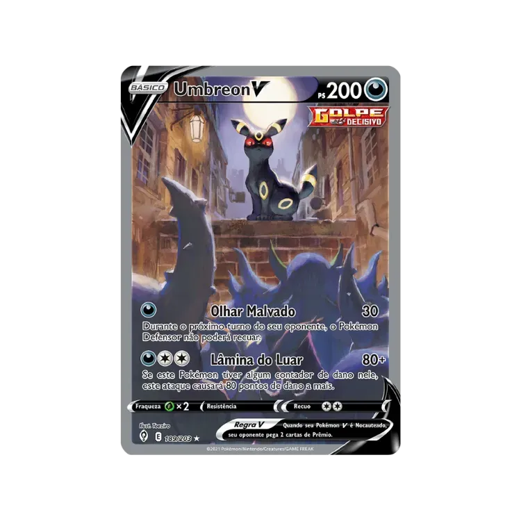 Umbreon V (189/203) Céus em Evolução Pokémon TCG - Droper