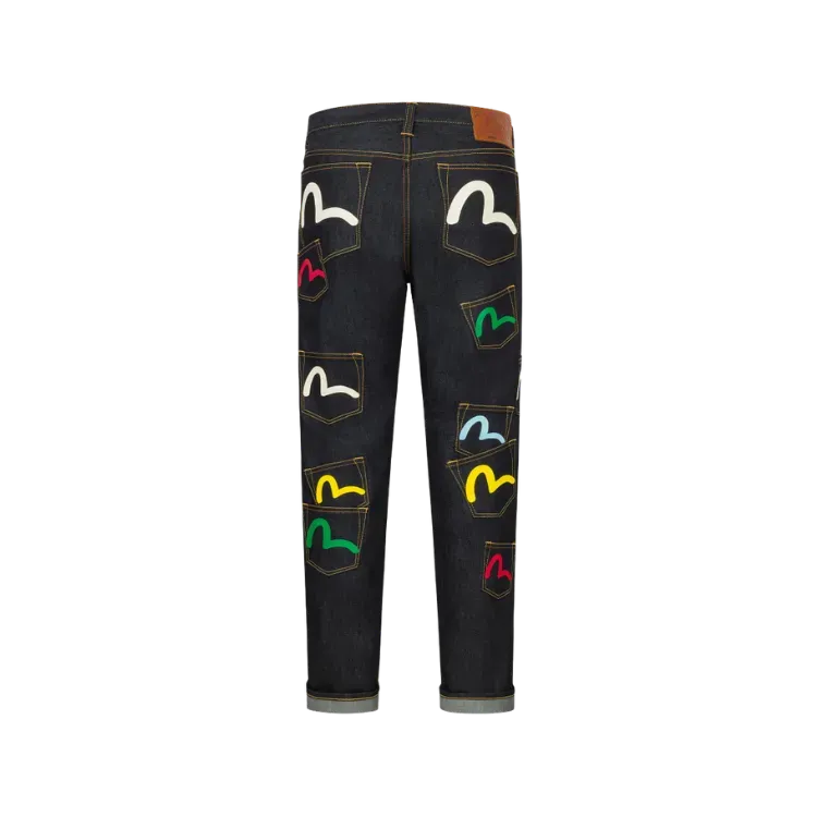 Evisu 大好き、1 Icecream x Evisu Calça Daicock Jeans Multiple - Droper