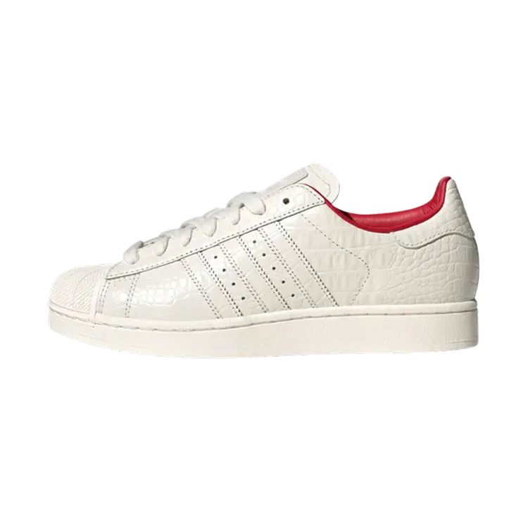 adidas Superstar II Core White Better Scarlet