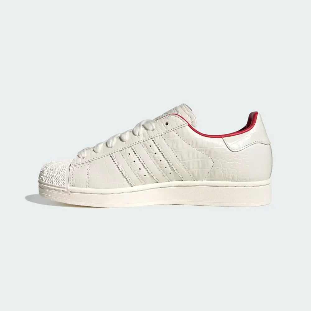 adidas Superstar II Core White Better Scarlet foto 3