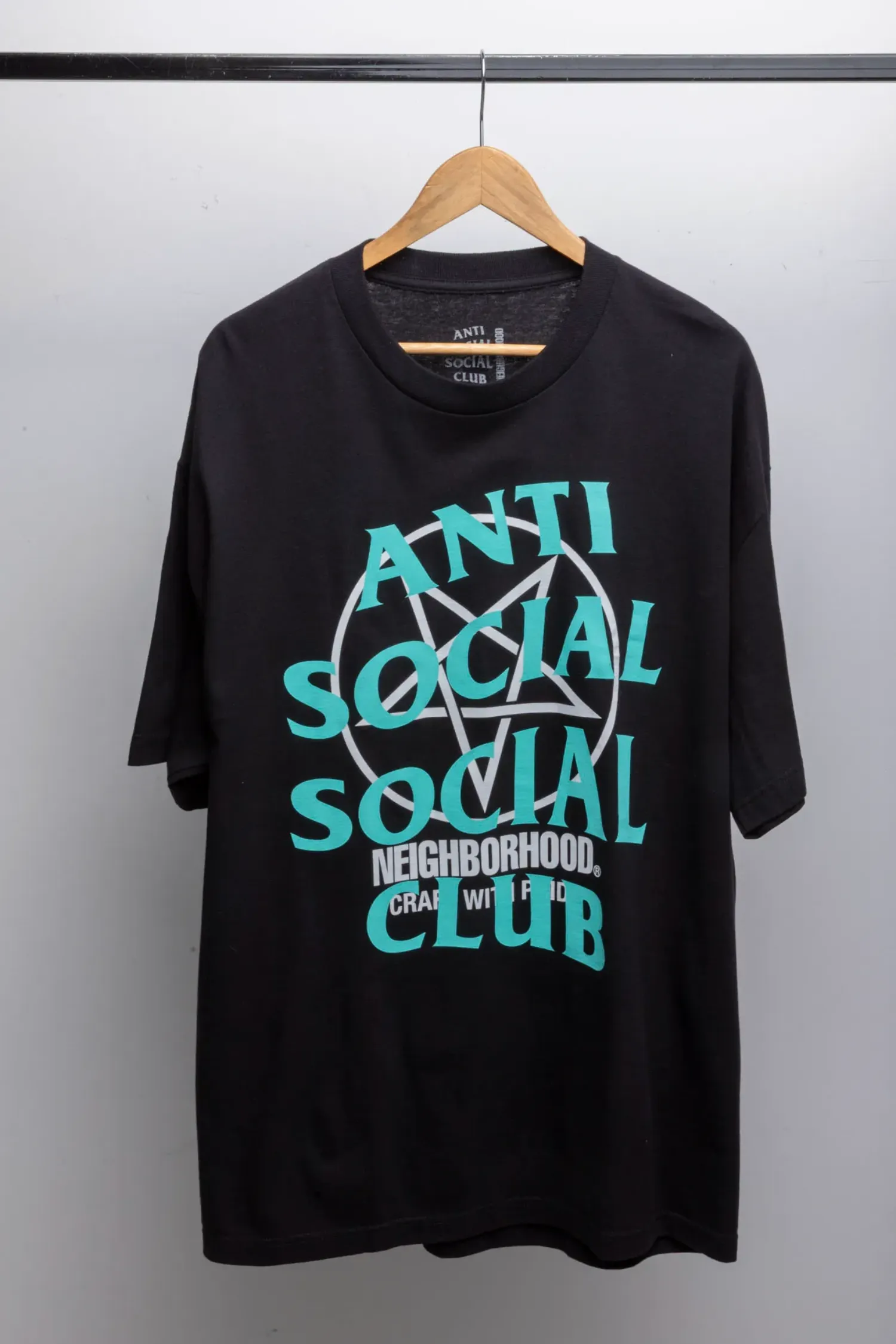 Camiseta Anti Social Social Club x Neighborhood Filth Fury Black