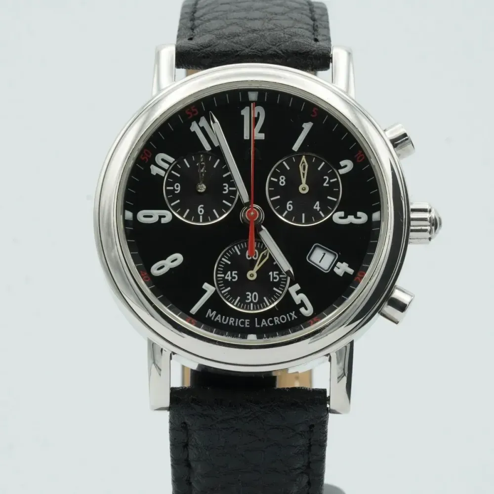 marie-0314様 Relógio Maurice Lacroix Les Classiques Quartz Chrono Black 40mm