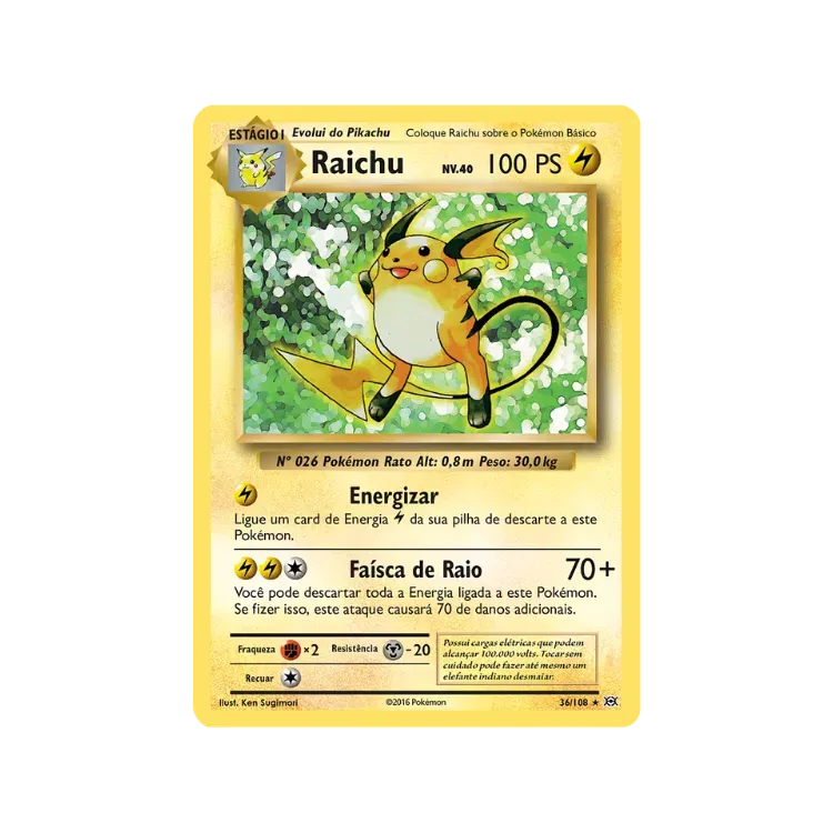 Raichu (36/108) Evolutions Pokémon TCG