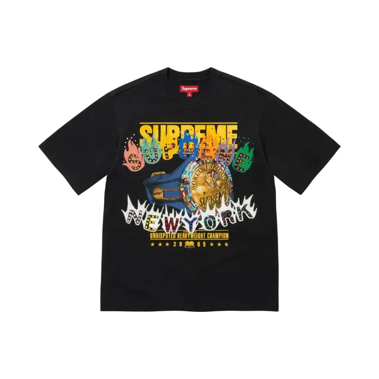 Camiseta Supreme Prayer Card Box Logo Black FW26-W1 - Droper